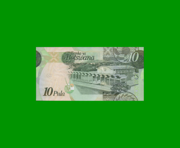 BILLETE DE
  BOTSWANA 10 PULA, PICK 30, ESTADO SIN CIRCULAR.- - Imagen 2