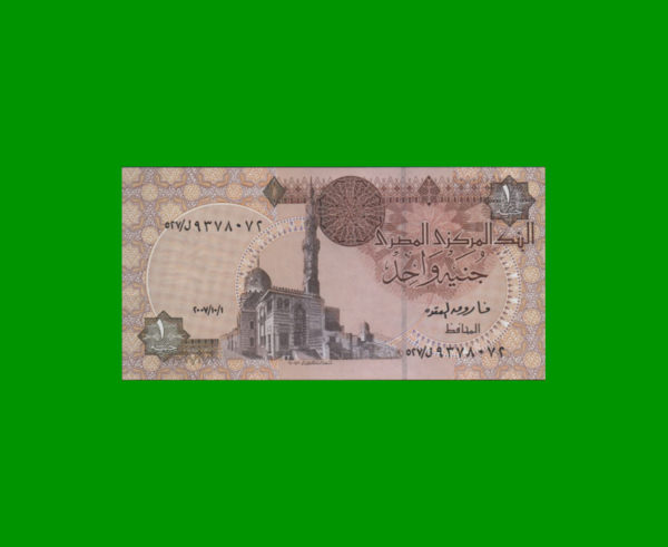 BILLETE DE
  EGIPTO 1,00 POUND, PICK 50, ESTADO SIN CIRCULAR.-