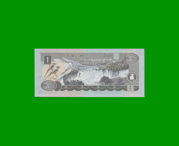 BILLETE DE
  ETIOPIA 1,00 BIRR, PICK 46d, ESTADO SIN CIRCULAR.- - Imagen 2