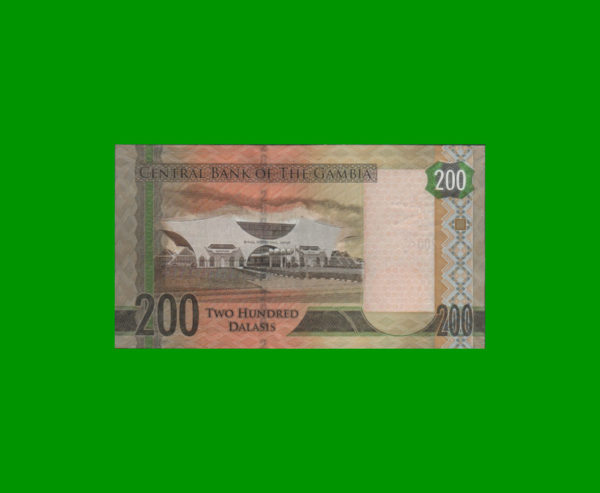 BILLETE DE
  GAMBIA 200,00 DALASIS, PICK NEW, ESTADO SIN CIRCULAR.- - Imagen 2