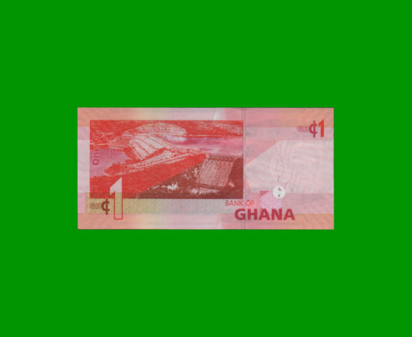 BILLETE DE
  GHANA 1,00 CEDI, PICK 37f, ESTADO SIN CIRCULAR.- - Imagen 2