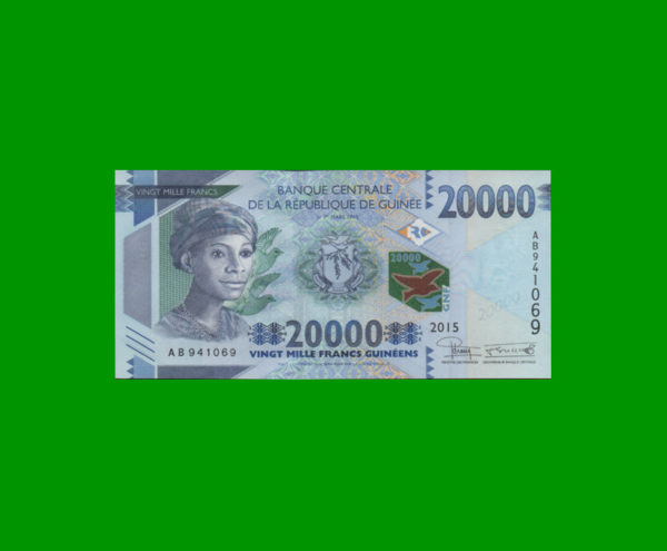 BILLETE DE
  GUINEA 20.000,00 FRANCOS, PICK NEW, ESTADO SIN CIRCULAR.-