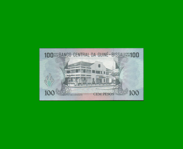 BILLETE DE
  GUINEA BISSAU 100,00 PESOS, PICK 14, ESTADO SIN CIRCULAR.- - Imagen 2