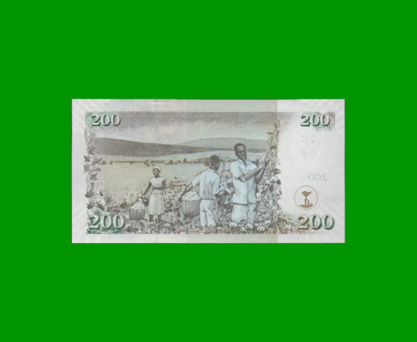 BILLETE DE
  KENYA 200,00 SHILINGI, PICK 49e, ESTADO SIN CIRCULAR.- - Imagen 2