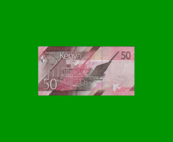 BILLETE DE
  KENYA 50,00 SHILINGI, PICK NEW, ESTADO SIN CIRCULAR.- - Imagen 2