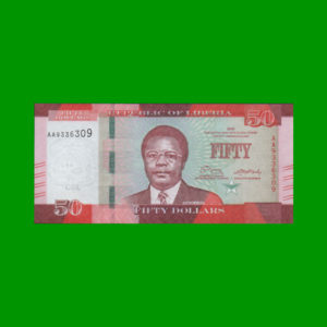 BILLETE DE
  LIBERIA 50,00 DOLARES, PICK 34, ESTADO SIN CIRCULAR.-