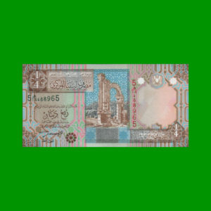 BILLETE DE
  LIBYA 1/4 DINAR, PICK 62, ESTADO SIN CIRCULAR.-