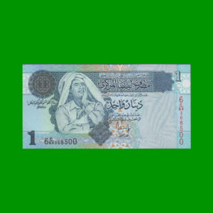 BILLETE DE
  LIBYA 1,00 DINAR, PICK 68, ESTADO SIN CIRCULAR.-