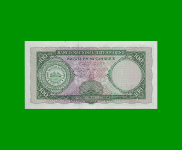 BILLETE DE
  MOZAMBIQUE 100,00 ESCUDOS, RESELLO BANCO DE MOZAMBIQUE, PICK 117, ESTADO SIN
  CIRCULAR.- - Imagen 2