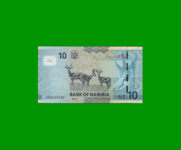 BILLETE DE
  NAMIBIA 10,00 DOLARES, PICK 11, ESTADO SIN CIRCULAR.- - Imagen 2