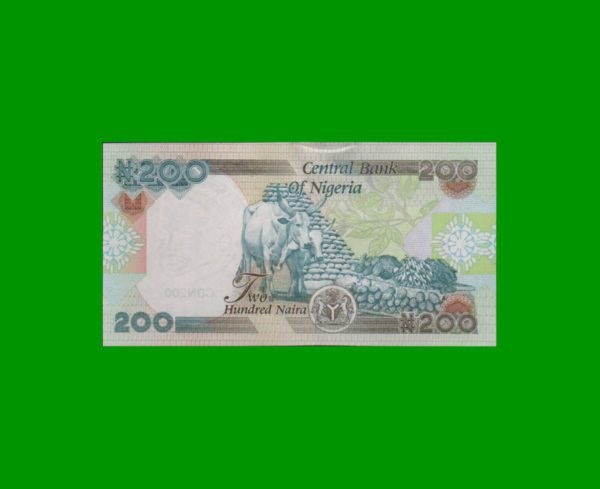 BILLETE DE
  NIGERIA 200,00 NAIRA, PICK NEW, ESTADO SIN CIRCULAR.- - Imagen 2