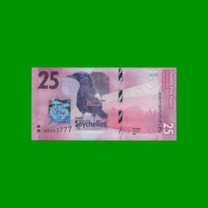 BILLETE DE
  SEYCHELLES 25,00 RUPIAS, PICK 48, ESTADO SIN CIRCULAR.-
