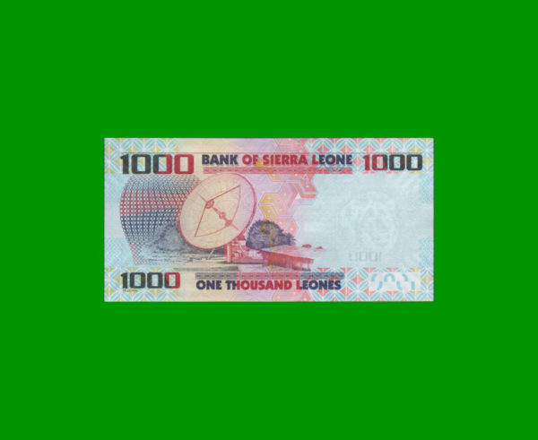 BILLETE DE
  SIERRA LEONA 1.000,00 LEONES, PICK NEW, ESTADO SIN CIRCULAR.- - Imagen 2