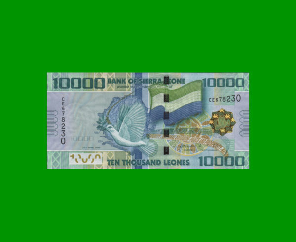 BILLETE DE
  SIERRA LEONA 10.000,00 LEONES, PICK 33b, ESTADO SIN CIRCULAR.-