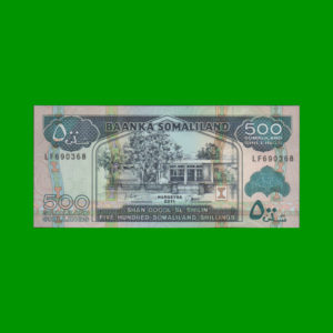 BILLETE DE
  SOMALILANDIA 500,00 SHILLINGS, PICK 6h, ESTADO SIN CIRCULAR.-