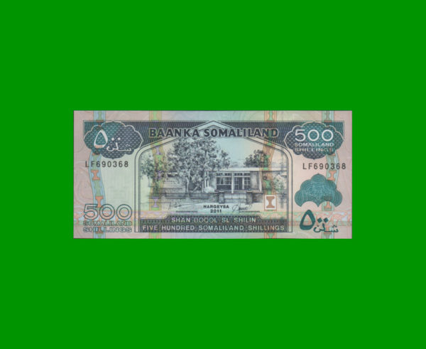 BILLETE DE
  SOMALILANDIA 500,00 SHILLINGS, PICK 6h, ESTADO SIN CIRCULAR.-