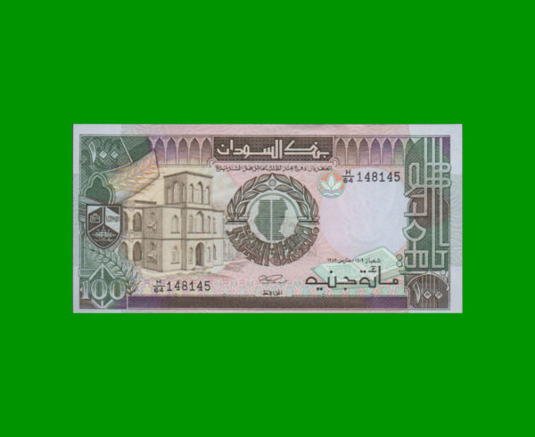 BILLETE DE
  SUDAN 100,00 POUNDS, PICK 44b, ESTADO SIN CIRCULAR.-