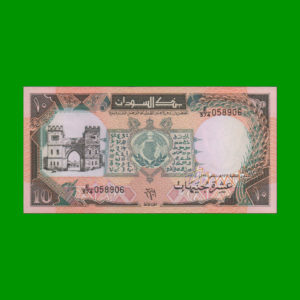 BILLETE DE
  SUDAN 10,00 POUNDS, PICK 46, ESTADO SIN CIRCULAR.-