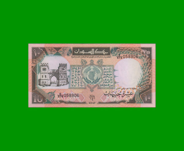BILLETE DE
  SUDAN 10,00 POUNDS, PICK 46, ESTADO SIN CIRCULAR.-