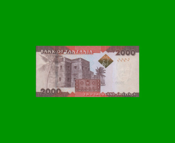 BILLETE DE
  TANZANIA 2.000,00 SHILLINGS, PICK 42, ESTADO SIN CIRCULAR.- - Imagen 2