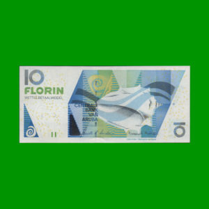 BILLETE DE
  ARUBA 10,00 FLORINES, PICK 16b, ESTADO SIN CIRCULAR.-