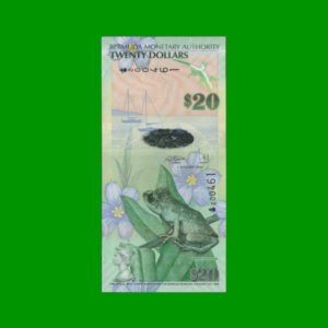 BILLETE DE
  BERMUDAS 20 DOLARES, PICK 60, ESTADO SIN CIRCULAR.-
