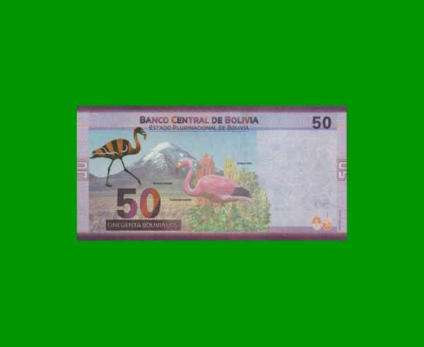 BILLETE DE
  BOLIVIA 50,00 BOLIVANOS, PICK NEW, ESTADO SIN CIRCULAR.- - Imagen 2