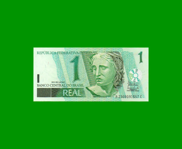 BILLETE DE  BRASIL 1,00 REAL, PICK 251, ESTADO SIN CIRCULAR.-