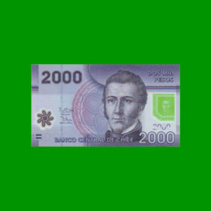 BILLETE DE
  CHILE 2.000,00 PESOS POLYMERO, PICK NEW, ESTADO SIN CIRCULAR.-