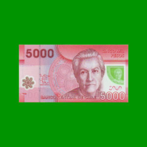 BILLETE DE
  CHILE 5.000,00 PESOS POLYMERO, PICK NEW, ESTADO SIN CIRCULAR.-