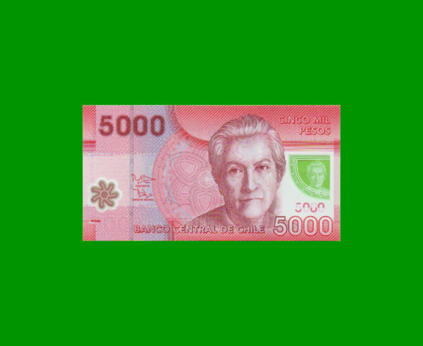 BILLETE DE
  CHILE 5.000,00 PESOS POLYMERO, PICK NEW, ESTADO SIN CIRCULAR.-