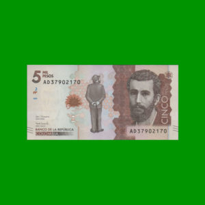 BILLETE DE  COLOMBIA 5.000,00 PESOS, PICK NEW, ESTADO SIN CIRCULAR.-