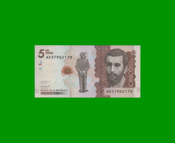 BILLETE DE  COLOMBIA 5.000,00 PESOS, PICK NEW, ESTADO SIN CIRCULAR.-