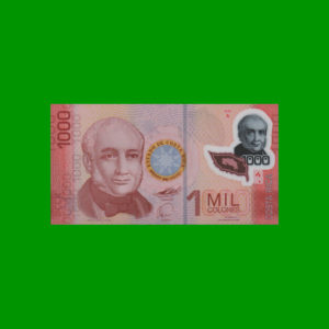 BILLETE DE
  COSTA RICA 1.000,00 COLONES POLYMERO, PICK 274, ESTADO SIN CIRCULAR.-