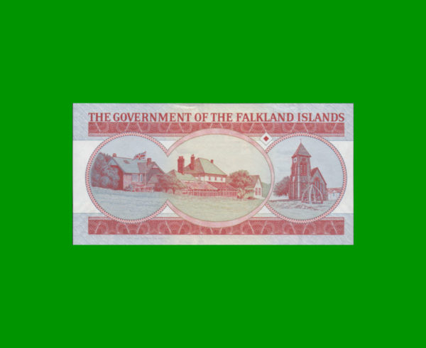 BILLETE DE
  (FALKLAND ISLANS) ISLAS MALVINAS 5,00 POUNDS, PICK 17, ESTADO SIN CIRCULAR.- - Imagen 2