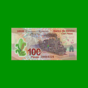 BILLETE DE
  MEXICO 100,00 PESOS, POLYMERO, PICK 128, ESTADO SIN CIRCULAR.-