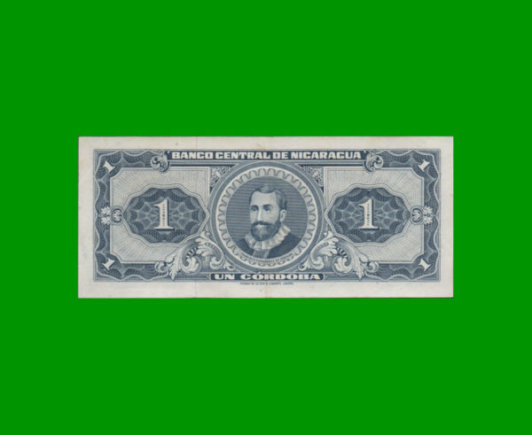 BILLETE DE
  NICARAGUA 1,00 CORDOBA, PICK 115, ESTADO MUY BUENO+.- - Imagen 2