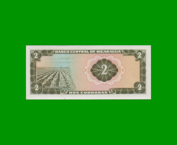 BILLETE DE
  NICARAGUA 2,00 CORDOBAS, PICK 121a, ESTADO SIN CIRCULAR.- - Imagen 2