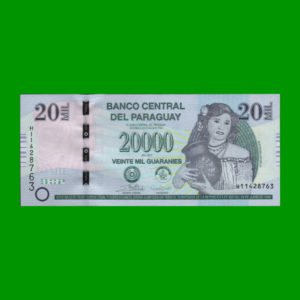 BILLETE DE
  PARAGUAY 20.000,00 GUARANIES, PICK NEW, ESTADO SIN CIRCULAR .-