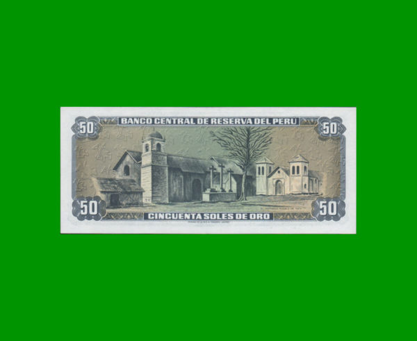 BILLETE DE
  PERU 50,00 SOLES, PICK 113, ESTADO SIN CIRCULAR.- - Imagen 2