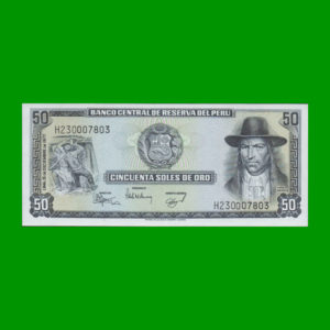 BILLETE DE
  PERU 50,00 SOLES, PICK 113, ESTADO SIN CIRCULAR.-
