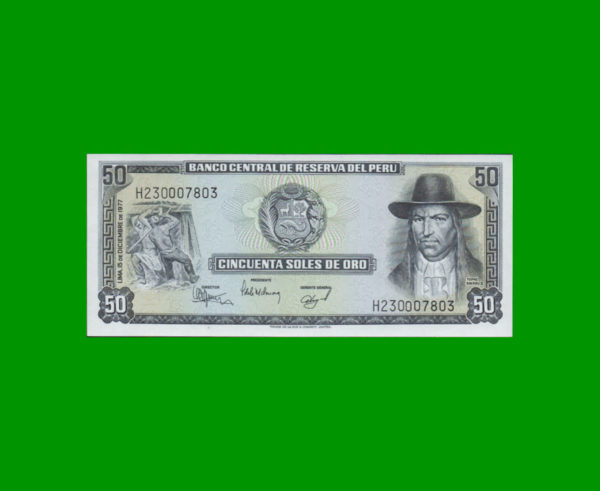 BILLETE DE
  PERU 50,00 SOLES, PICK 113, ESTADO SIN CIRCULAR.-