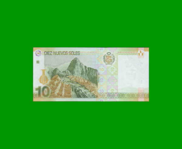 BILLETE DE
  PERU 10,00 SOLES, PICK 187, ESTADO SIN CIRCULAR.- - Imagen 2