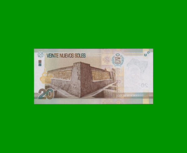 BILLETE DE
  PERU 20,00 SOLES, PICK 188, ESTADO SIN CIRCULAR.- - Imagen 2