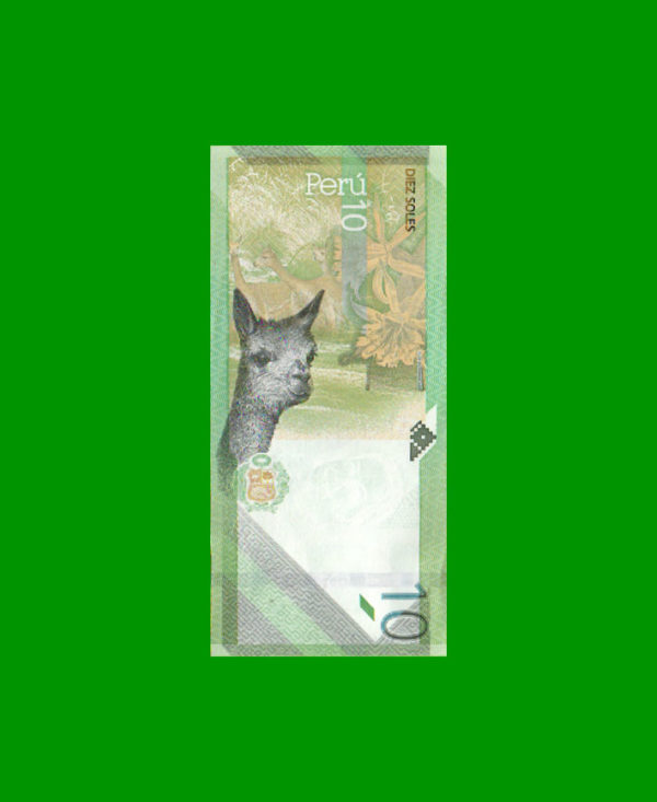 BILLETE DE
  PERU 10,00 SOLES, PICK NEW, ESTADO SIN CIRCULAR.- - Imagen 2