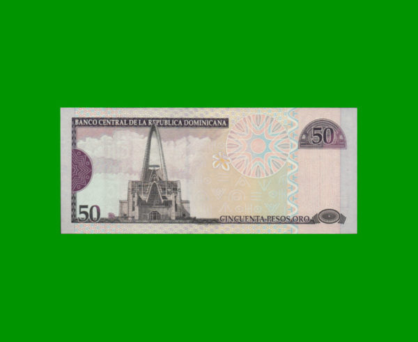 BILLETE DE
  REPUBLICA DOMINICANA 50,00 PESOS, PICK 176b, ESTADO SIN CIRCULAR.- - Imagen 2