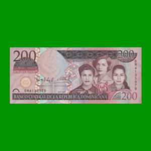BILLETE DE
  REPUBLICA DOMINICANA 200,00 PESOS, PICK 178, ESTADO SIN CIRCULAR.-