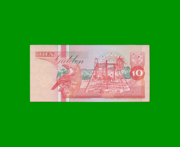 BILLETE DE
  SURINAME 10,00 GULDEN, PICK 137b, ESTADO SIN CIRCULAR.- - Imagen 2