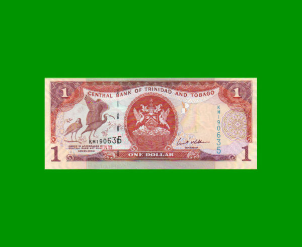 BILLETE DE
  TRINIDAD Y TOBAGO 1,00 DOLAR, PICK 46, ESTADO SIN CIRCULAR.-