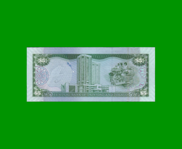 BILLETE DE
  TRINIDAD Y TOBAGO 5,00 DOLARES, PICK 47, ESTADO SIN CIRCULAR.- - Imagen 2